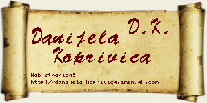 Danijela Koprivica vizit kartica